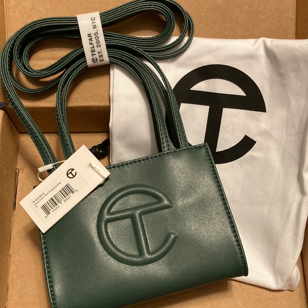 Telfar Dark Olive Shopping Bag Small
